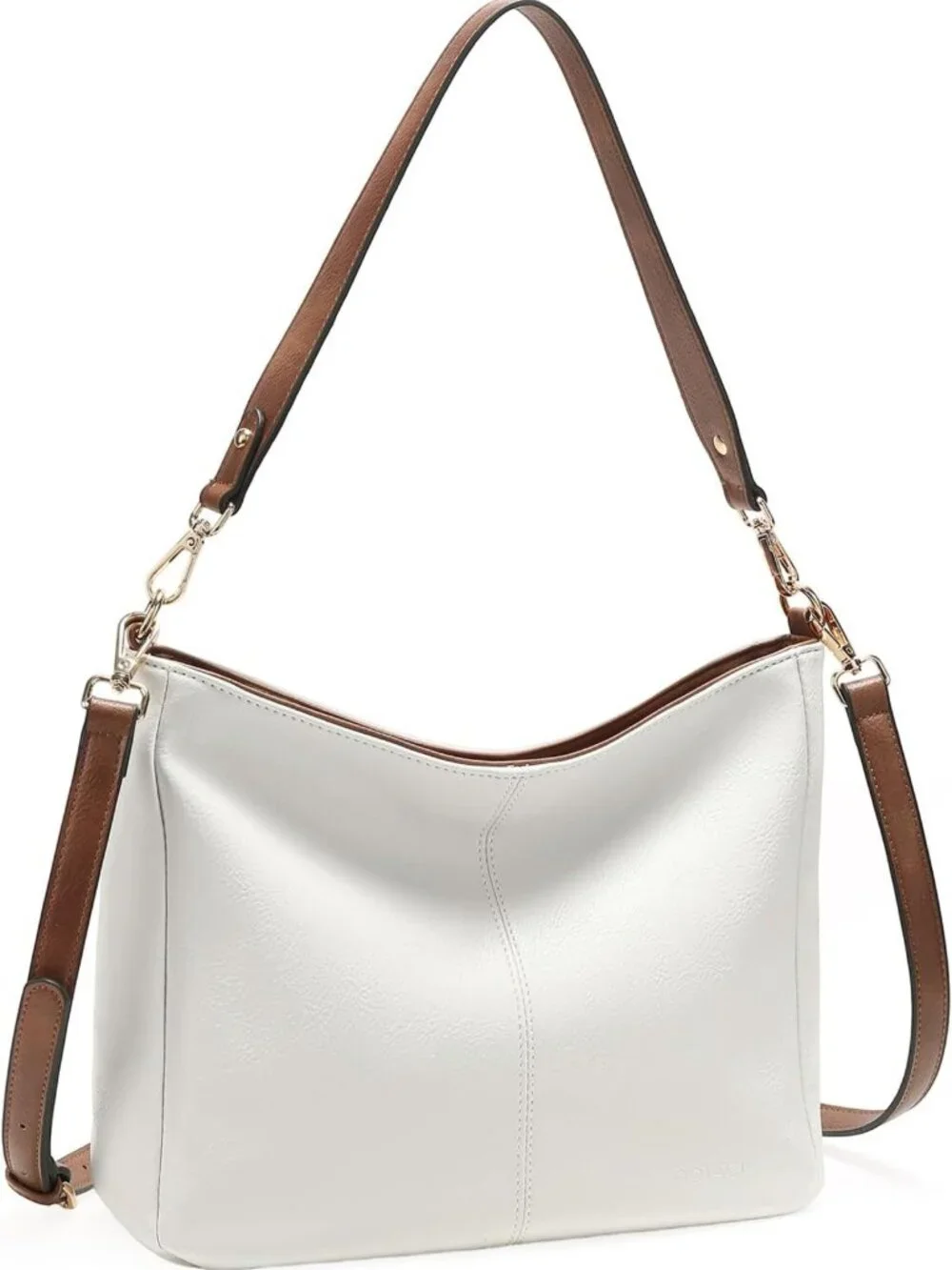 Soft Leather Hobo Bag for Women, Large Casual Tote, Multi Pocket Crossbody Purse